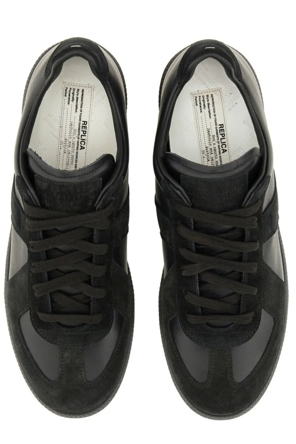 Maison Margiela Gats Low Top Sneaker — Black on Black