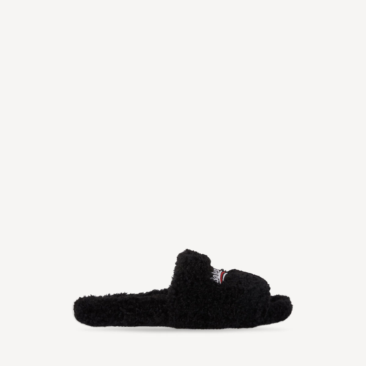 Balenciaga Furry Slide (Black)