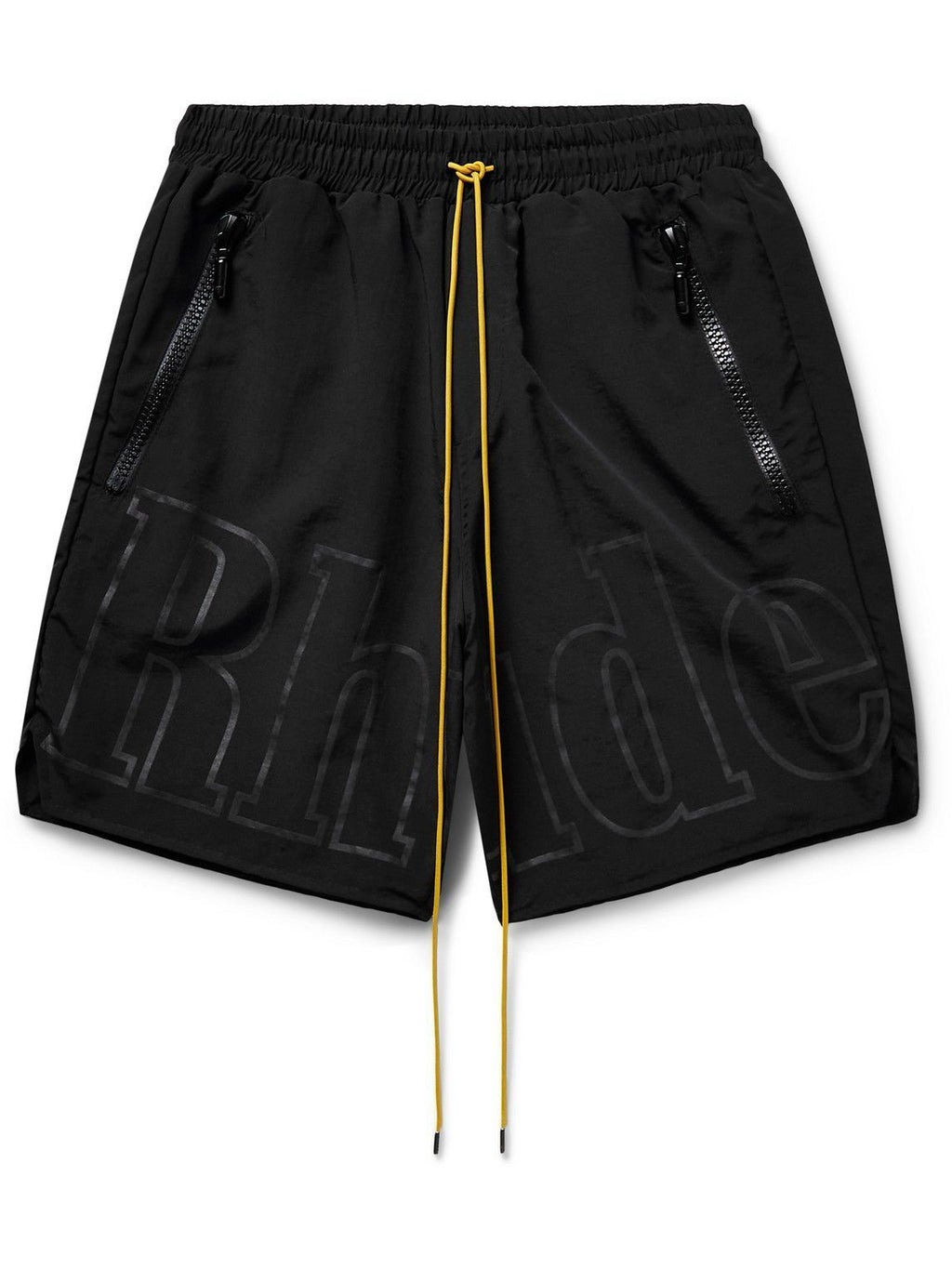 RHUDE BLACK ON BLACK SHORTS