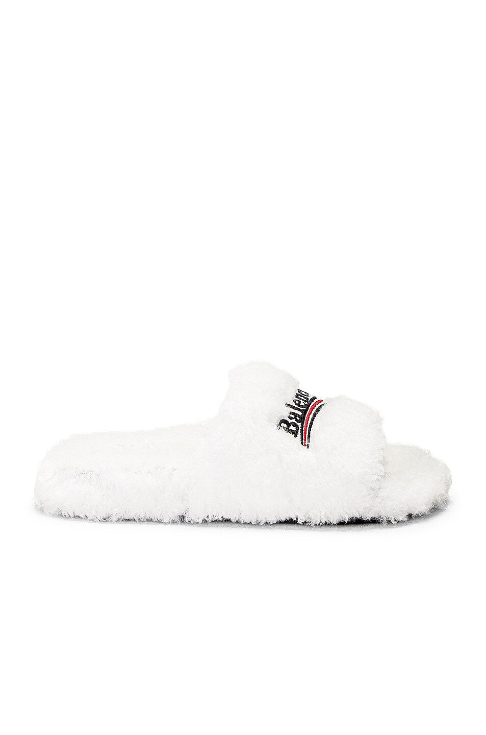 Balenciaga Furry Slide (White)