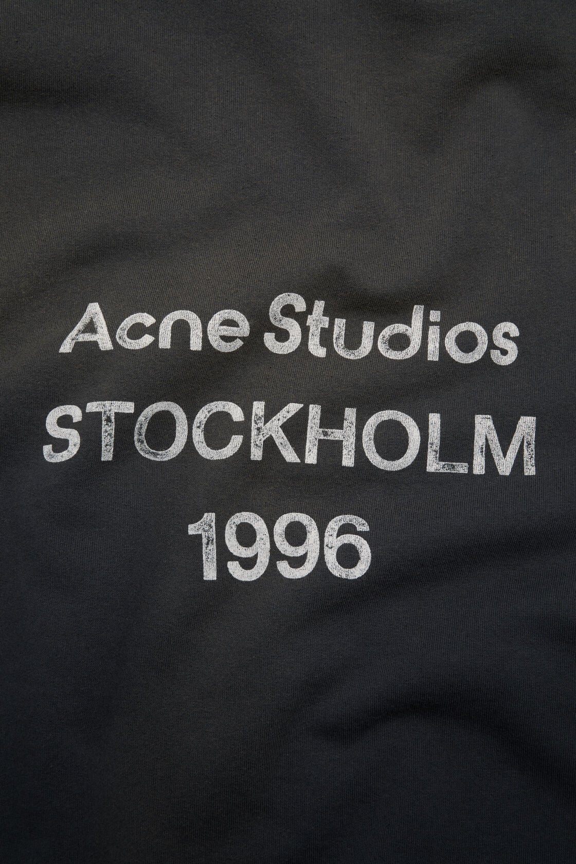 Acne Studios 1996 Back Logo Hoodie (Faded Black)