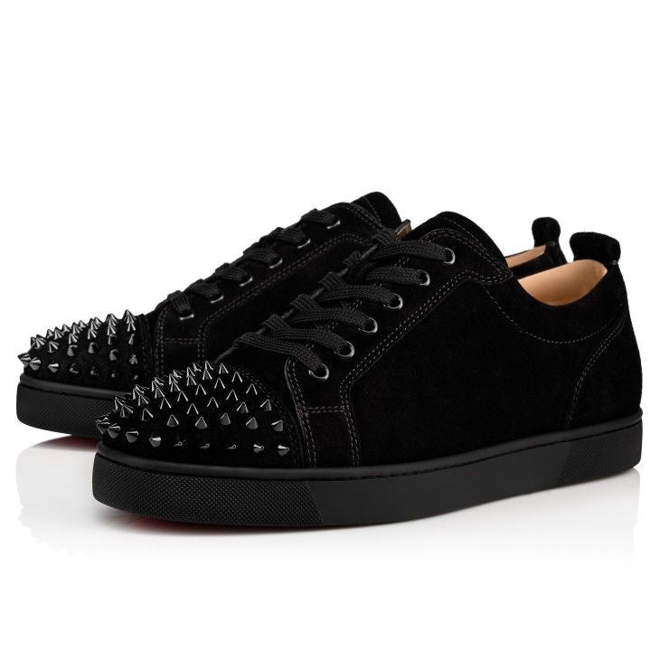 Black Spike Suede Louis