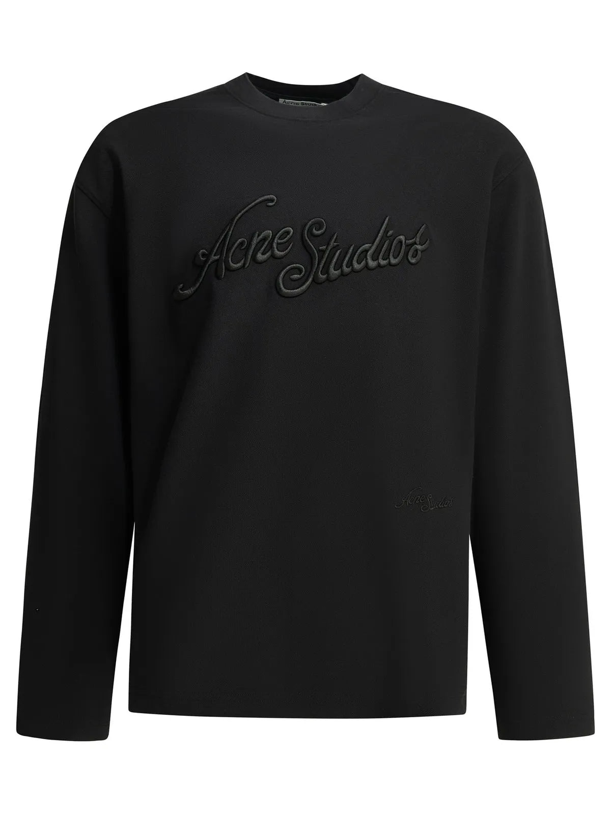 Acne Studios Embroidered Logo Long Sleeve (Black)