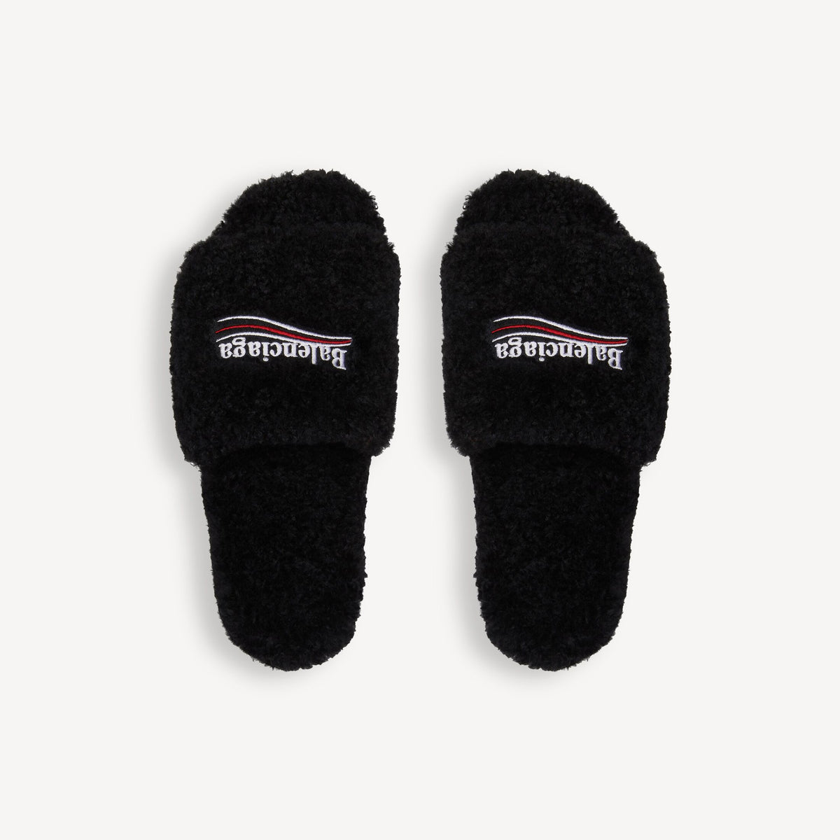 Balenciaga Furry Slide (Black)