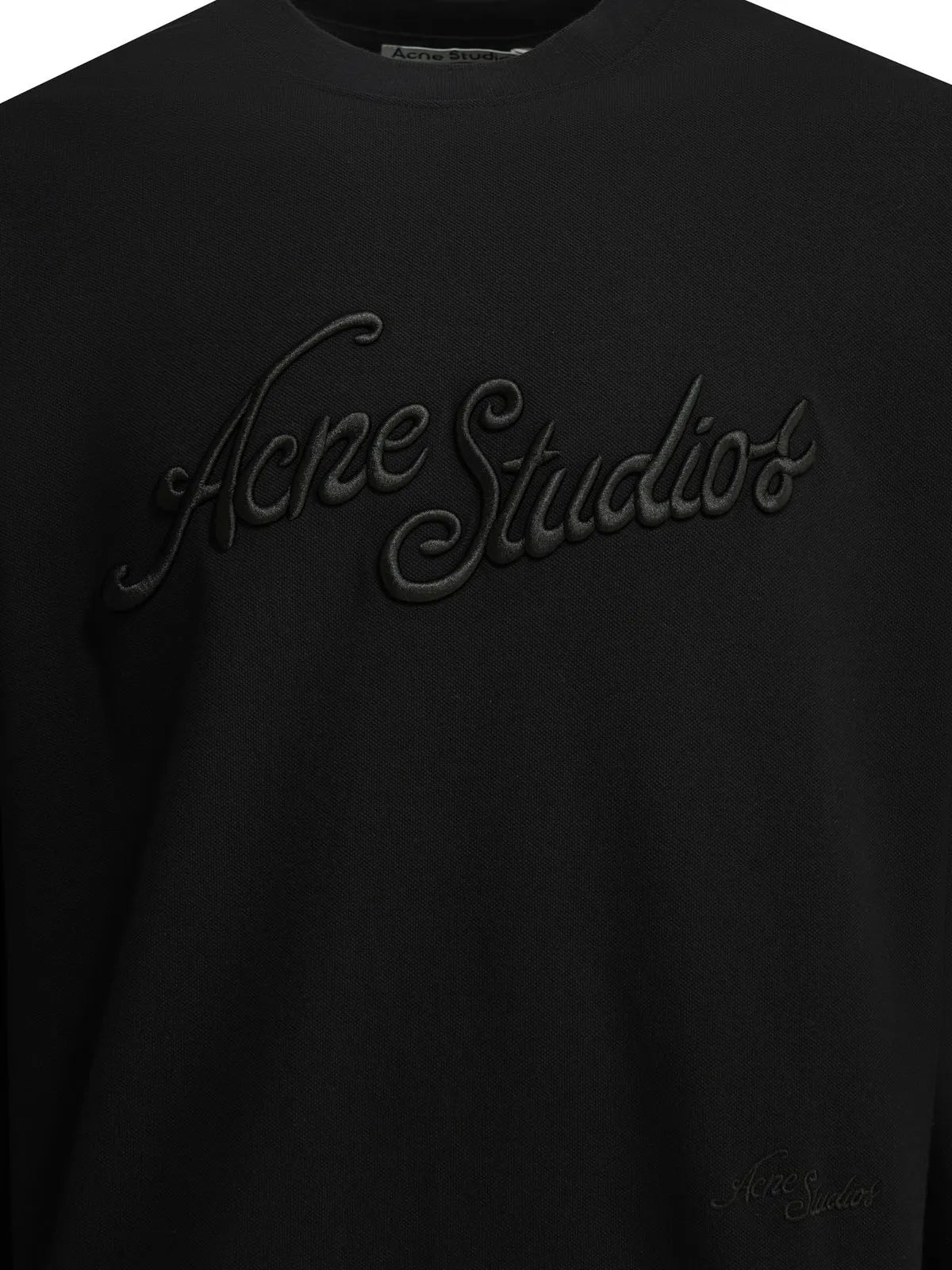 Acne Studios Embroidered Logo Long Sleeve (Black)